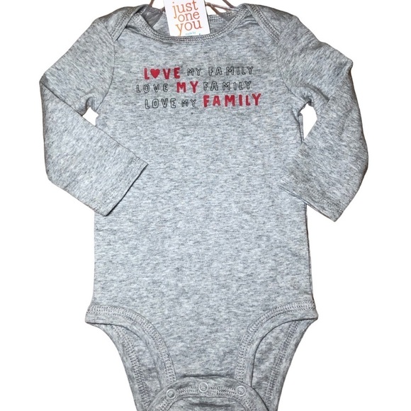 JUST one you Carter’s love my family bodysuit 6 months - Picture 1 of 5